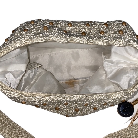 The Sak Tan/Cream Crochet Beaded Shoulder Bag - Picture 4 of 15
